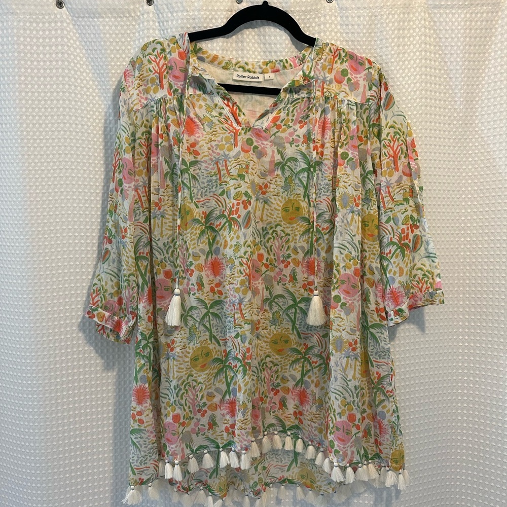 ROLLER RABBIT Beach coverup